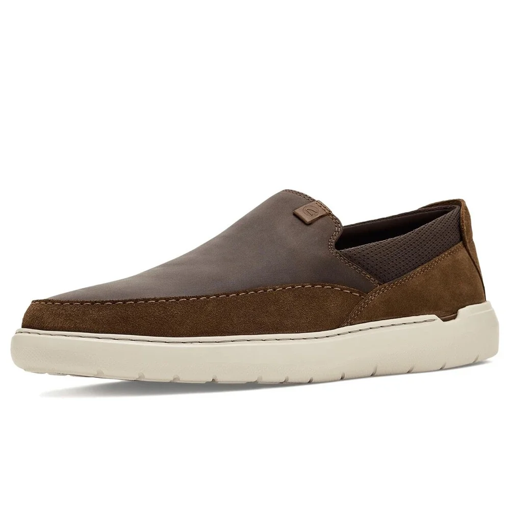 Clarks Flexwell Step 26187779 Men's 7.5 M Beeswax Slip-On Casual Shoes LIQ1577